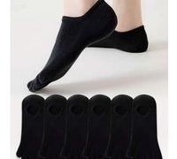 Shein 1/3/6 pares de calcetines separadores de dedos transpirables, calcetines finos de tobillo de cinco dedos para mujeres y hombres, verano, otoño