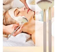 Shein 1/3/6 piezas Brochas profesionales para el cuidado facial, brochas multifuncionales en forma de abanico mini, adecuadas para mascarilla/SPA/suero, bro