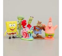 Shein 1/3/6 piezas Decoraciones de cumpleaños de Bob Esponja y sus amigos, decoración de mesa, decoración de tarta, decoración submarina para acuario, inclu