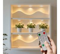 Shein 1/3/6 piezas Foco pequeño recargable LED, Luz nocturna con sensor de movimiento humano, Luz ambiental y de sombra, Regulación de color en tres tonos/I