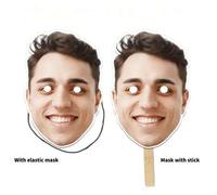 Shein 1/3/6 Piezas Máscara Facial Personalizada con Foto - DIY o Usar Directamente - Conjunto Personalizado, Adecuado para Fiesta de Solteros, Despedida de