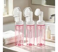 Shein 1/3 piezas/60ml Botella de jabón espumoso vacía, botella de espuma de mousse, dispensador de bomba de limpiador facial, con cabezal de cepillo de masa