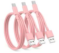 Shein 1~3 piezas Cable de carga rápida USB A a USB C, cable de carga de coche de 3FT/6FT, compatible con iPhone 17 16 15 Pro/Pro Max/Plus, compatible con Sa