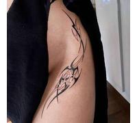 Shein 1-3 piezas de pegatinas de tatuaje temporal lavables, impermeables, antitranspirantes y no reflectantes, con diseños de símbolos élficos personalizado