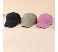 Shein 1/3 piezas Gorra de béisbol para bebé lavada, color de moda, linda y casual, adecuada para niños y niñas para uso diario y fiestas, gorra de béisbol p