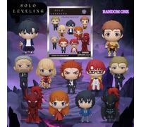 Shein 1/3 piezas Llavero de bolsa ciega con licencia oficial de Solo Leveling, de fantasía oscura, 3D resistente al desgaste, accesorio de mochila de colecc