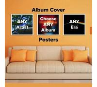 Shein 1/3 piezas Portada de álbum de música personalizada - Póster cuadrado personalizado para decoración de sala de estar, dormitorio, oficina - Regalo úni
