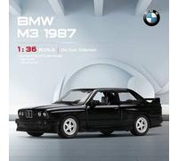 Shein 1:36 Escala Diecast BMW M3 1987, Modelo RMZ City Aleación Realista Coche de Juguete, Juguete para Niños, Regalo de Cumpleaños para Niños