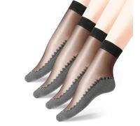 Shein 1/4/10/20 pares de calcetines cortos de mujer de mezcla de algodón antideslizantes y sin enganches, suaves y cómodos, estilo vintage, disponibles en m