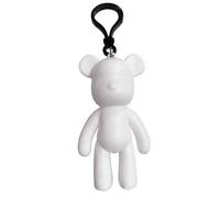 Shein 1/4/8/16/32/48 piezas Juego de llaveros creativos DIY, Juego de llaveros de oso con arte fluido, Regalo significativo para amigos, Accesorio de llaver