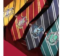 Shein 1/4 piezas Corbata de Harry Potter con Insignia de Rayas de Punto de Moda Estilo Academia Británica Accesorio de Disfraz para Fiesta Cumpleaños Navida