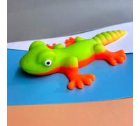Shein 1/4 piezas Juguete apretable de lagarto simulado lindo, suave y lindo, se puede estirar a voluntad, juguete de broma, juguete apretable, juguete antie