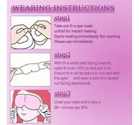 Shein 1/5/10/20/30/50 PIEZAS Máscara de ojos de vapor de lavanda púrpura, reduce la fatiga ocular, relaja el Body y la mente, adecuada para el uso prolongad