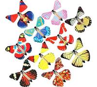 Shein 1/5/10/20/30/72 Paquetes de tarjetas con mariposas que vuelan sorpresa, con mariposas que se mueven con goma elástica, regalos de Navidad, Día de San