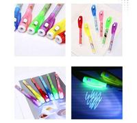Shein 1/5/10/20/30 piezas Bolígrafo mágico de luz invisible de color aleatorio, bolígrafo de mensaje secreto, regalo de Navidad, regalo de cumpleaños