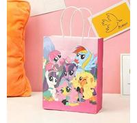 Shein 1/5/10/20/30 piezas Bolsa de regalo de papel kraft con estilo de dibujos animados, bolsa de mano con diseño de animales lindos, bolsa de embalaje de p