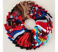 Shein 1/5/10/20 pares Conjunto de calcetines con patrón de superhéroe Spiderman de Marvel autorizado, diseño de colores de caramelo atractivos, adecuado par