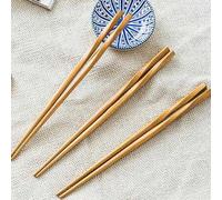 Shein 1/5/10 Palillos de madera dobles, palillos de sushi, palillos de arroz, palillos de pasta, palillos reutilizables, aptos para lavavajillas, suministro
