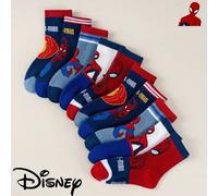 Shein 1/5/10 pares de calcetines para niños con diseño de Spiderman de Marvel, patrón de superhéroe, transpirables y suaves, para niños y niñas, adecuados p
