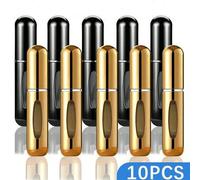 Shein 1/5/10 piezas, Atomizador de perfume recargable de 5ml, Botella de perfume portátil de viaje, Vaporizador de perfume, Vial de muestra de perfume mini