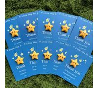 Shein 1/5/10 Piezas Tarjetas de Abrazo de Bolsillo Pequeño con Estrella de Resina "Gracias por ser una parte tan importante de mi vida" Regalo de Acción de