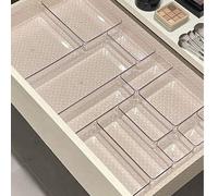 Shein 1/5/7/9/11/18/25 piezas Organizador de maquillaje con estilo de cajón, Caja de almacenamiento de lápiz labial y perfume, Organizador de tocador para p