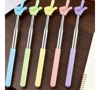 Shein 1-5 piezas Bolígrafo retráctil multifunción de acero inoxidable, incluye asistencia de lectura, operación de pantalla táctil y funciones de enseñanza.