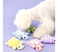 Shein 1/5 piezas Mini muñeco de peluche suave y seguro de tortuga/perro con sonido, juguete para masticar beneficioso para la salud dental, apto para cachor