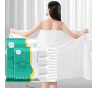 Shein 1/5 piezas Toalla de baño desechable súper absorbente - Gruesa y suave, amigable con la piel, adecuada para viajes, campamentos, vacaciones en la play
