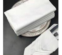 Shein 1/6/10/30 piezas Servilletas blancas puras, manteles individuales de estilo europeo y americano, servilletas de cocina y comedor