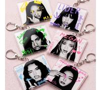 Shein 1/6 piezas Llavero de acrílico KATSEYE, Grupo de chicas, Manon Sophia Daniela Lara Megan Yoonchae, Regalos para fans, Decoración perfecta para bolsas