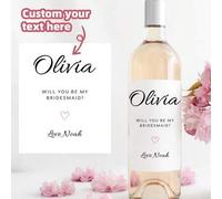 Shein 1-60 etiquetas personalizables para botellas, adecuadas para champán, whisky, tequila y otras bebidas alcohólicas - ideales para compromisos, aniversa