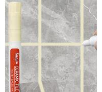 Shein 1-8 piezas Bolígrafo renovador de lechada y sellador de juntas de azulejos, marcador de pintura impermeable para restaurar azulejos viejos, perfecto p