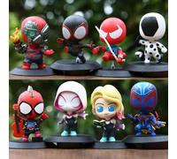 Shein 1/8 Piezas Estilo aleatorio Mutante Adornos de mesa de Spider-Man, Muñecos de acción de diseño aleatorio, Decoraciones de Halloween, Juguetes coleccio