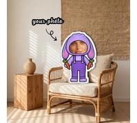 Shein 1 Almohada Fea Personalizada - Almohada de Gato Feo Personalizada, Impresión Doble Cara - Regalo Suave y Cómodo de Peluche, Adecuado para el Día del P