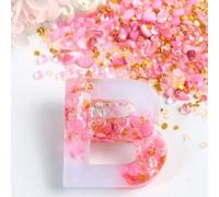 Shein 1 Bolsa/25g de Piedra de Vidrio Triturado de Concha Rosa, Material de Relleno para Joyería, Suministros de Fundición de Joyería DIY - Material Creativ