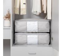 Shein 1 bolsa de almacenamiento de edredón grande, organizador de ropa portátil para el hogar, estudiantes, dormitorio, decoraciones, decoración de festival