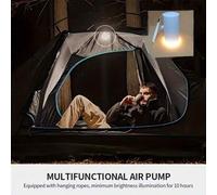 Shein 1 bomba de inflado inalámbrica portátil, almohadilla para dormir, anillo de natación de hinchado, bolsa de vacío para extracción de aire, luz de campa