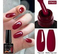 SHEIN Esmalte de uñas en gel – Semi-permanente sin HEMA ni TPO, libre de plomo – Café 7.3 ml