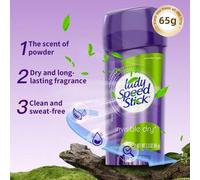 Shein 1 Botella de 65g Desodorante en crema LadySpeedStick, Absorbe el sudor, Transpirable, Suave con la piel, Antitranspirante de larga duración, Adecuado