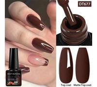 Shein 1 Botella 7.3ml Esmalte de Uñas Gel Rojo, Larga Duración, Sin Plomo, Sin HEMA, Sin TPO, Esmalte de Uñas Gel Semi-Permanente con Retirada por Remojo UV