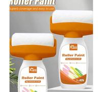 Shein 1 Botella de pintura blanca para pared, rodillo grande, para reparación de paredes, adecuado para látex, a base de agua, ideal para eliminar manchas d