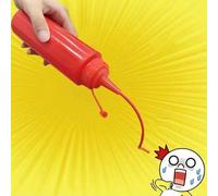 Shein 1 Botella Roja, Botella Creativa Para Bromear Con Salsa De Tomate, Juguete De Truco Divertido Para Hacer Bromas Con Aderezos De Ensalada