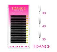 Shein 1 caja de 12 pares de pestañas postizas en forma de U, YY/3D/4D/5D, 0.07mm, gruesas, pestañas postizas en forma de U de 8-15mm en mezcla