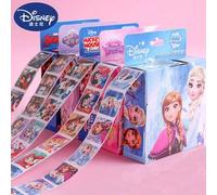 Shein 1 caja de pegatinas lindas de dibujos animados de Disney, nuevas pegatinas de Frozen, Stitch, Mickey Mouse, Winnie the Pooh, Spider-Man, útiles escola