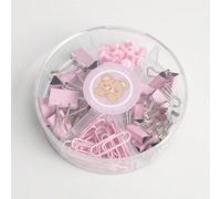 Shein 1 caja de set de papelería que incluye sujetapapeles, clips para carpetas y chinchetas. Útiles escolares, de vuelta al colegio