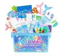 Shein 1 Caja, Set de Juguete Hecho a Mano de Sirena DIY, Juguete Antiestrés, Favorito de los Entusiastas del Slime, Un Juego Completo de Fabricación de Jugu