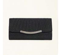 Shein 1 clutch de diseño de sobre cuadrado de metal dorado, esencial para bodas, combinación perfecta para vestidos de graduación, vestidos de fiesta, tempo