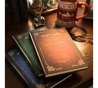 Shein 1 Cuaderno Mágico Con Tapa Dura, Diario Clásico Vintage Con Reglas Para Escribir De Tamaño A5, 240 Páginas, Adecuado Para Escuela, Oficina, Hogar, 8.5