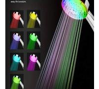 Shein 1 Ducha LED, Ducha de mano pequeña, Ducha de 7 tipos de luces de colores, Ducha de cambio de color automático, Generación de energía sin batería que a